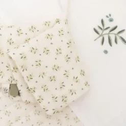 Little Dutch Wieglaken - Groen - Essentials - Blueberry Leaves