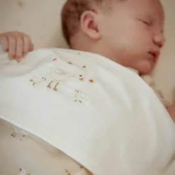 Little Dutch Wieglaken - Wit - Newborn Naturals - Little Goose