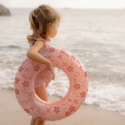 Little Dutch Zwemshirt korte mouw - Lichtroze - Sunny Flowers