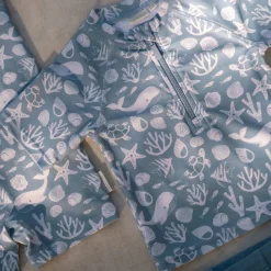 Little Dutch Zwemshirt korte mouw - Lichtblauw - Sea Life