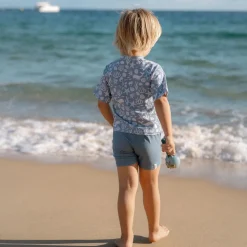 Little Dutch Zwemshirt korte mouw - Lichtblauw - Sea Life