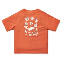 Little Dutch Zwemshirt korte mouw - Rood - Sea Life