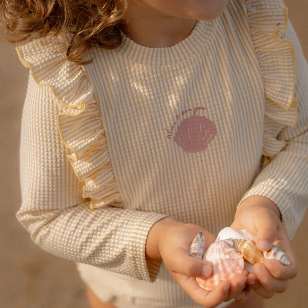 Little Dutch Zwemshirt lange mouw - Geel - Ocean Treasures